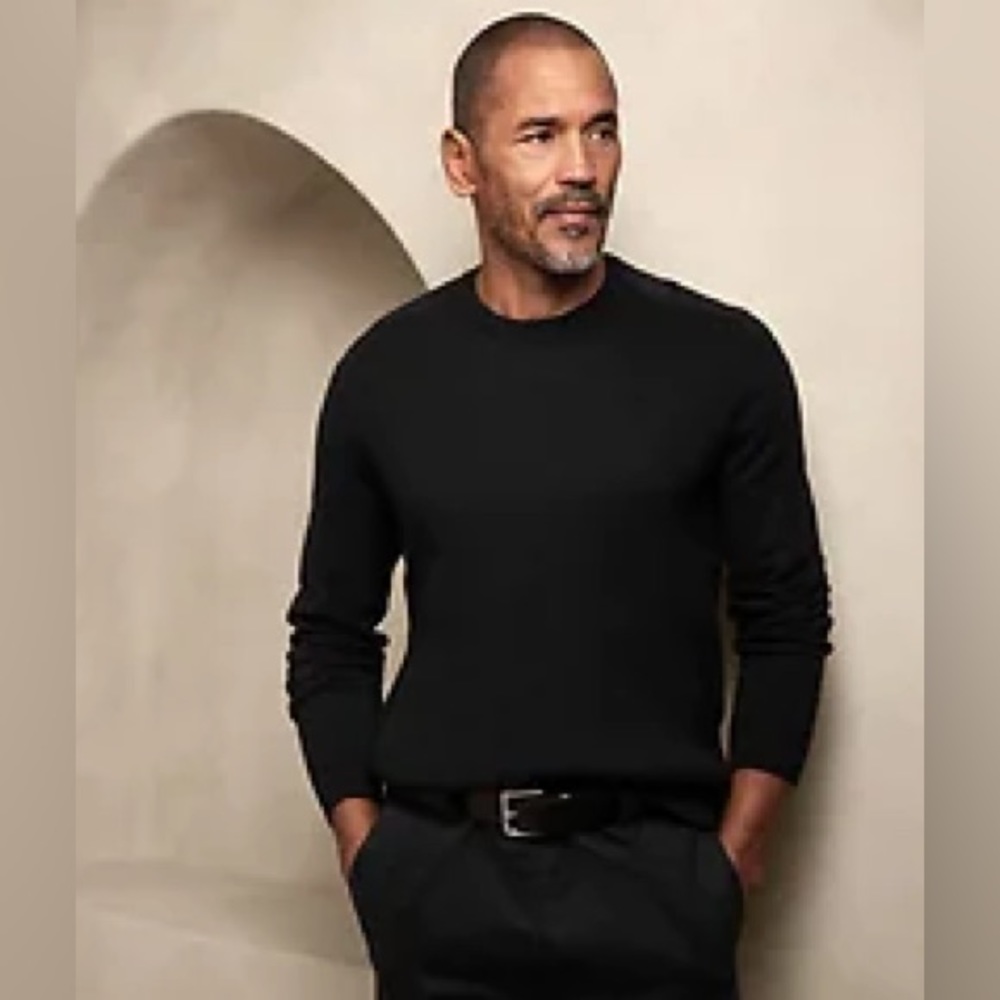NWT Banana Republic Black Utility Sweater in Black.